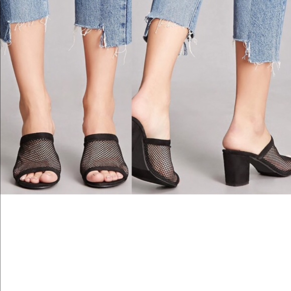 Cape Robbin Mesh Block Heel
